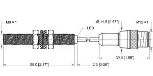Turck Inductive Sensor (BI1.5-G08-AN6X-0.2-RS4T)