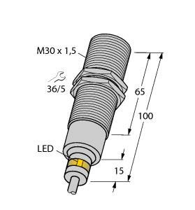 Turck Inductive Sensor, For Harsh Environments and Temperatures up to 120°C (BI10-EM30D-VP6X/S120)