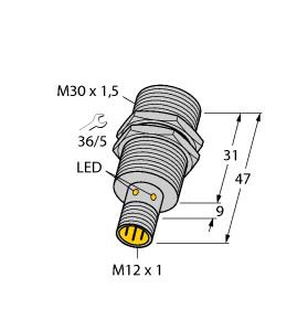 Turck Inductive Sensor (BI10-G30K-RP6X-H1141)