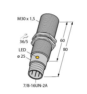 Turck Inductive Sensor, Resistant to Magnetic Fields (BI10-GT30-ADZ30X2-B1131/S34/S1589)