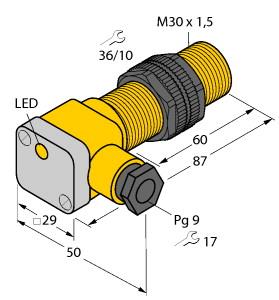 Turck Inductive Sensor (BI10-P30SK-AP6X2)