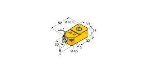 Turck Inductive Sensor, Ring Sensor (BI10R-Q14-AP6X2)