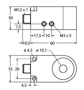 Turck Inductive Sensor, Ring Sensor (BI10R-W30-DAP6X-H1141)