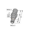 Turck Inductive Sensor, IO-Link Communication and Configuration (BI10U-M18-IOL6X2-H1141)