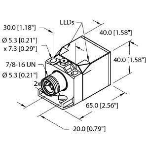 Turck Inductive Sensor (BI15U-CK40-ADZ30X2-B1131 W/BS2.1)