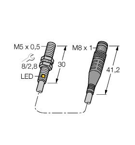Turck Inductive Sensor (BI1-EG05-AN6X-0.2-PSG3M)