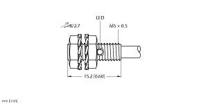 Turck Inductive Sensor (BI1-EG05K-AP6X)