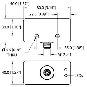 Turck Inductive Sensor (BI20-CA4080-VP4X2-H1141)