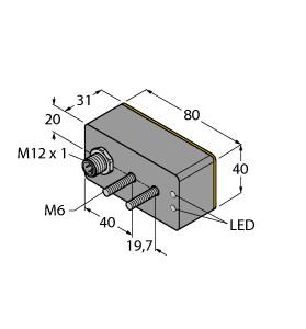 Turck Inductive Sensor (BI20-CK4080-VP4X2-H1141/S1009)