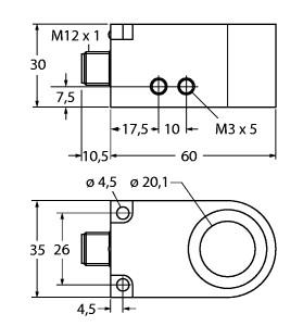 Turck Inductive Sensor, Ring Sensor (BI20R-W30-DAP6X-H1141)