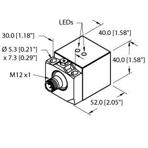 Turck Inductive Sensor (BI20U-CA40-AP6X2-H1141/S1591 W/BS2.0)