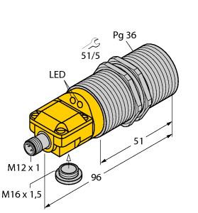 Turck Inductive Sensor (BI25-G47SR-VP4X2-H1141)