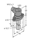 Turck Inductive Sensor, For High Pressures (BI2-CRS260-AP4X2-H1141/S34)