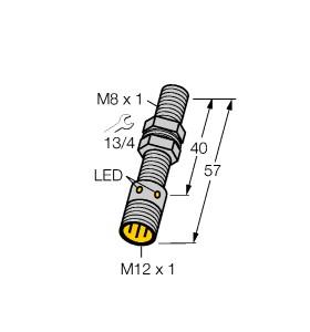 Turck Inductive Sensor, With Increased Temperature Range (BI2-EGT08-AG41X-H1341/S100)