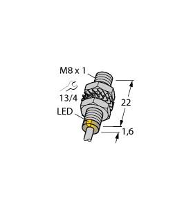 Turck Inductive Sensor, With Increased Switching Distance (BI2-EGT08K-AP6X)