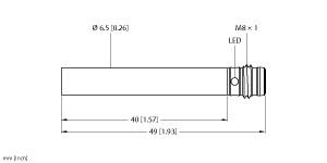 Turck Inductive Sensor, With Increased Switching Distance (BI2-EH6.5-AN6X-V1131)