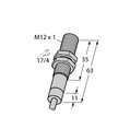 Turck Inductive Sensor, For Harsh Environments and Temperatures up to 120°C (BI2-EM12D-AP6/S120)