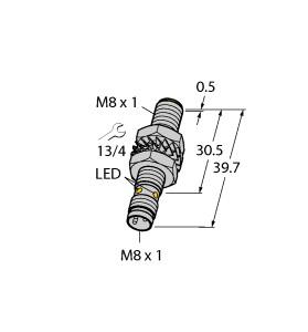 Turck Inductive Sensor, With Increased Switching Distance (BI2-M08-AP6X-V1131)