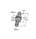 Turck Inductive Sensor, With Increased Switching Distance (BI2-M08K-AN6X-V1131)