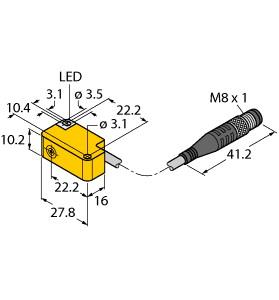 Turck Inductive Sensor (BI2-Q10S-AP6X-0.2-PSG3M)