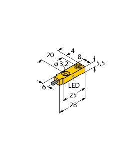 Turck Inductive Sensor (BI2-Q5.5-RG6X)