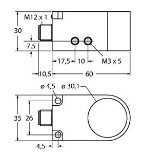 Turck Inductive Sensor, Ring Sensor (BI30R-W30-DAN6X-H1141)