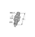 Turck Inductive Sensor, Stainless Steel Front (BI3-EG08FE-AN6X)
