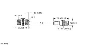 Turck Inductive Sensor, With Weldguard® coating (BI3-GT12K-AD4X-0.3-RS4.2T/S1589)
