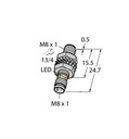 Turck Inductive Sensor, With Increased Switching Distance (BI3-M08KK-AN6X-V1131)