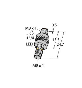 Turck Inductive Sensor, With Increased Switching Distance (BI3-M08KK-AP6X-V1131)