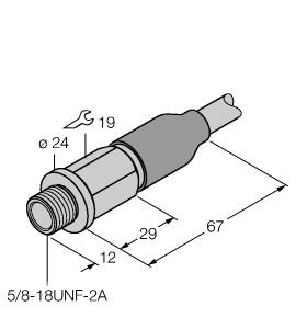 Turck Inductive Sensor, For Use in Vehicle Board Nets (BI4-EG16CA-RP45LD/S100)