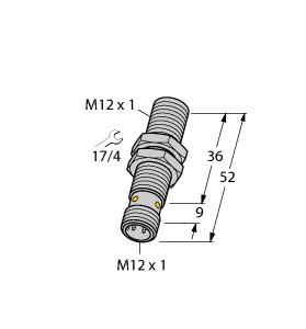 Turck Inductive Sensor, With Increased Switching Distance (BI4-M12-AP6-H1141)