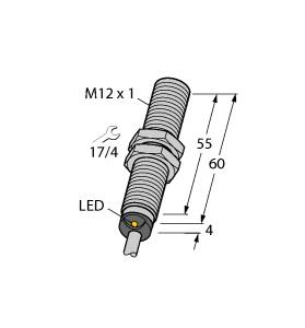 Turck Inductive Sensor, With Extended Temperature Range (BI4-M12E-VP6X/S97)