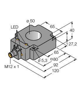 Turck Inductive Sensor, Ring Sensor (BI50R-Q80-AP6X2-H1141)