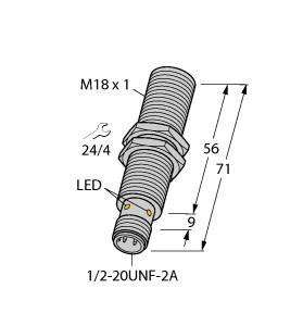 Turck Inductive Sensor (BI5-G18-AZ3X2-B3331)