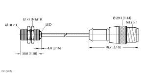 Turck Inductive Sensor (BI5-G18K-AN6X-0.2-RS4T)