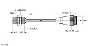 Turck Inductive Sensor (BI5-G18K-RN6X-0.2-RSM40)