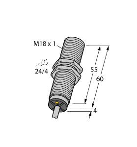 Turck Inductive Sensor, With Analog Output (BI5-M18-LIU 7M)
