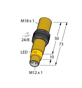 Turck Inductive Sensor (BI5-S18-AP6X-H1141/S58/3D)