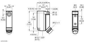 Turck Inductive Sensor, With Extended Switching Distance (BI5U-Q12-AN6X2-H1141)
