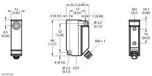 Turck Inductive Sensor, With Extended Switching Distance (BI5U-Q12-AN6X2-V1131)