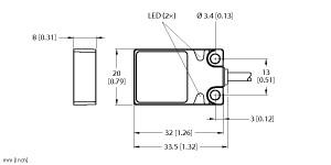 Turck Inductive Sensor, With Extended Switching Distance (BI8U-Q08-AN6X2)