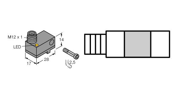Turck Magnetic Field Sensor, for pneumatic cylinders (magnetic-field immune) (BIM-NST-AP6X-H1141/S34)