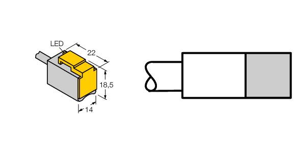 Turck Magnetic Field Sensor, For Pneumatic Cylinders (BIM-PSM-AP6X)