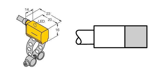 Turck Magnetic Field Sensor, For Pneumatic Cylinders (BIM-PST-RN6X W/KLP 80)