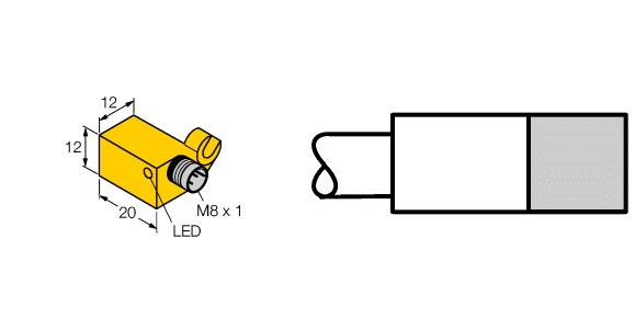 Turck Magnetic Field Sensor, For Pneumatic Cylinders (BIM-QST-AN6X-V1131)