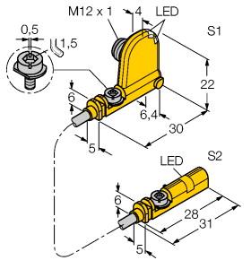 Turck Magnetic Field Sensor, For Pneumatic Cylinders (BIM-UNT-0.3-UNT-2AP6X3-H1141)