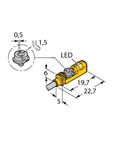 Turck Magnetic Field Sensor, Compact design for small hydraulic cylinders (BIM-UNTK-AP7X)