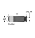 Turck Accessories for Fieldbus Systems, Field-Wireable Connector, 7/8″ Female, Straight (BKV4140-0/16)