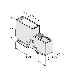 Turck Gateway for the BL20 I/O System, Interface for EtherCAT (BL20-E-GW-EC)